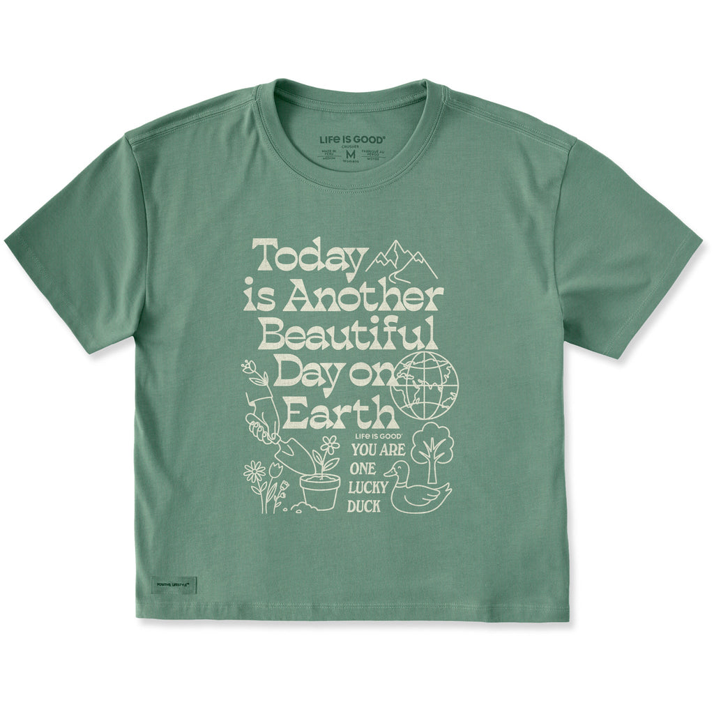 Women's Beautiful Day on Earth Short Sleeve Crusher Boxy Tee product image 1