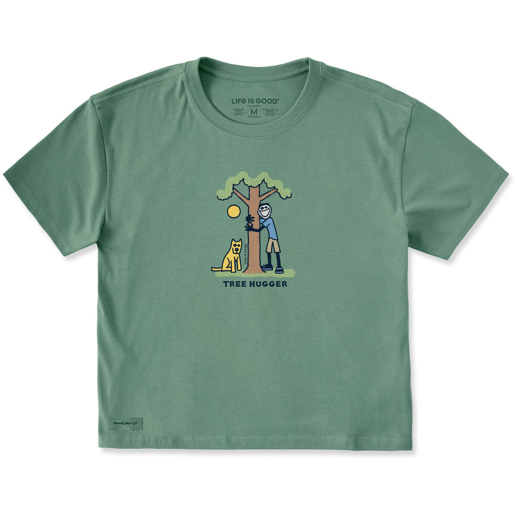 Women's Jake and Rocket Tree Hug Short Sleeve Crusher Boxy product image 1