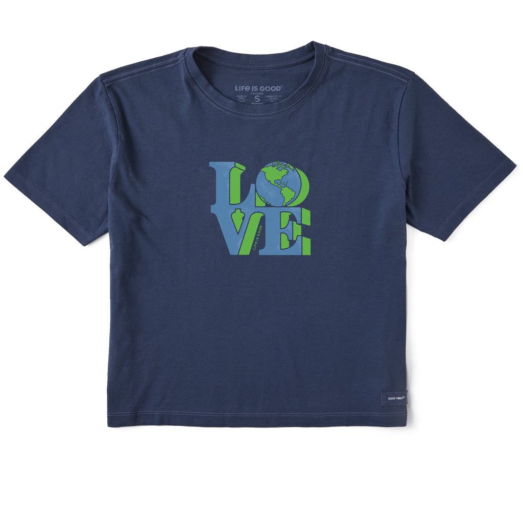 Women's Love Globe Short Sleeve Crusher Boxy Tee product image 1