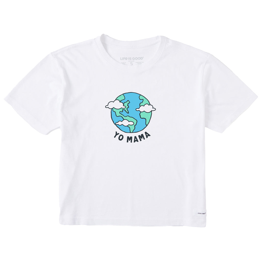 Women's Yo Mama Earth Short Sleeve Crusher Boxy Tee product image 1