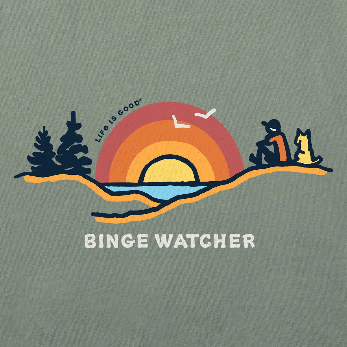 Women's Binge Watcher Beach Vista Short Sleeve Crusher Tee product image 2