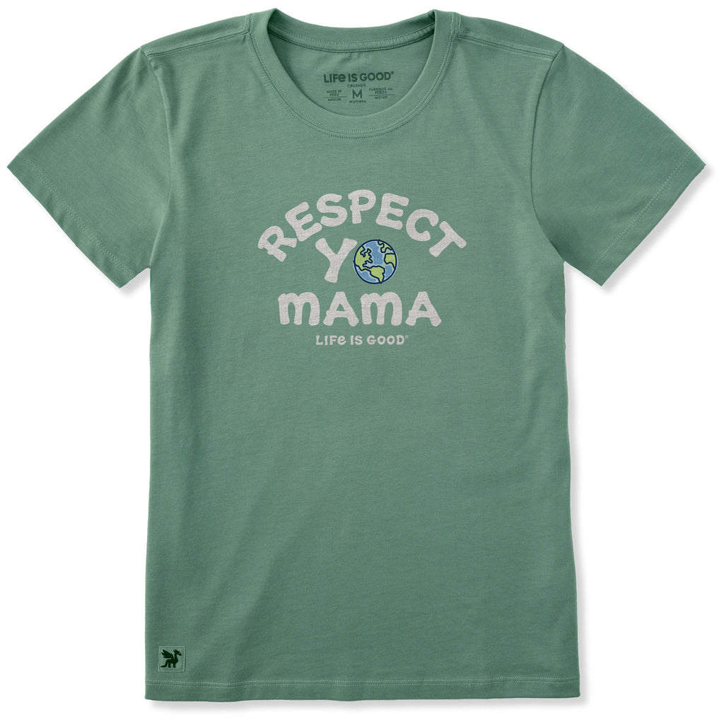 Women's Respect Yo Mama Earth Short Sleeve Crusher Tee product image 1