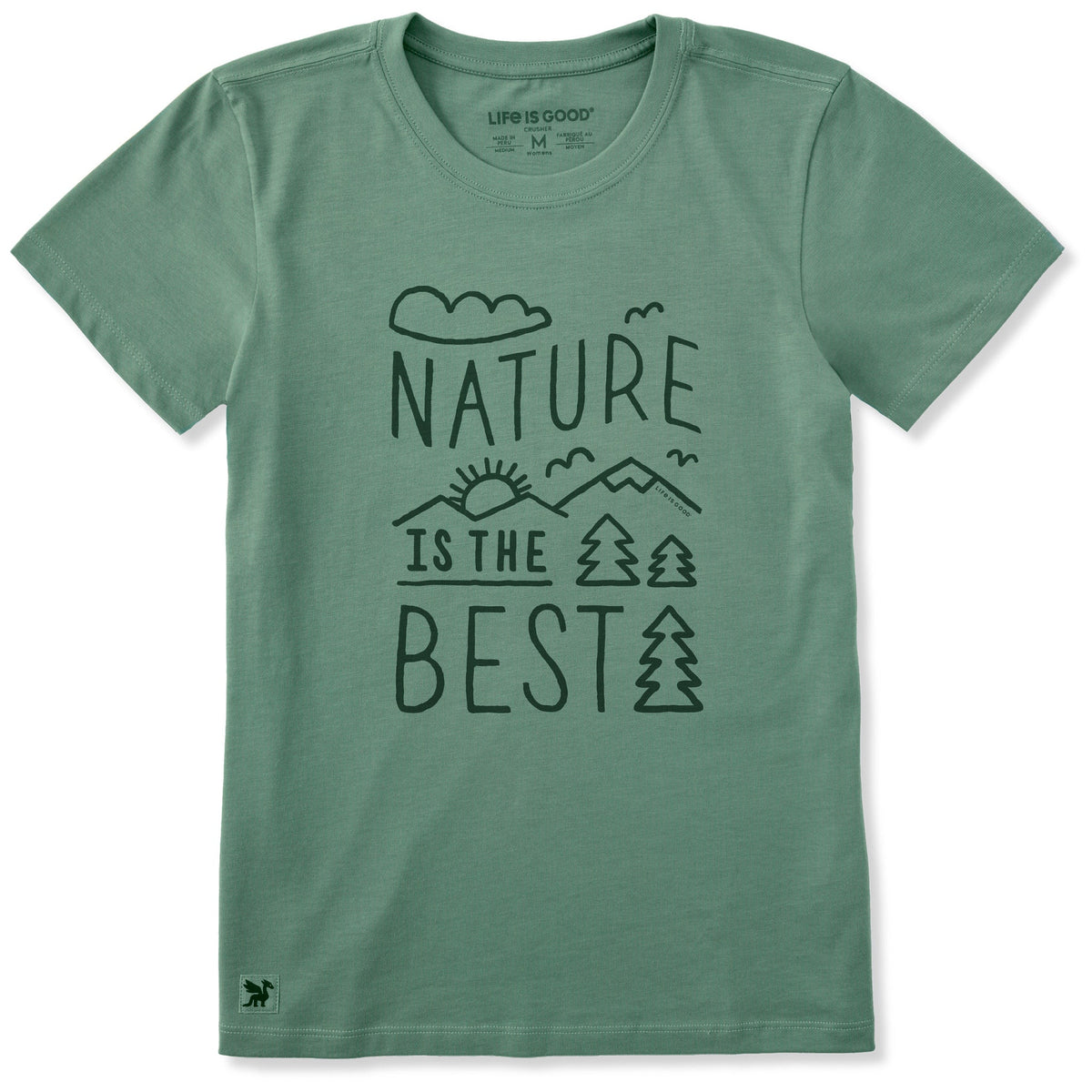 Women's Nature is the Best Short Sleeve Crusher Tee product image 1