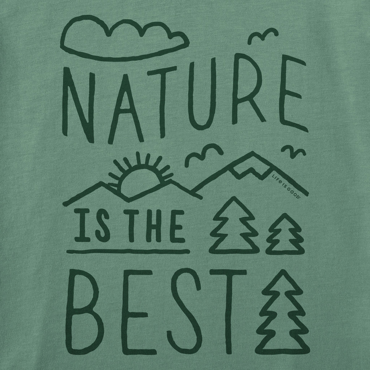 Women's Nature is the Best Short Sleeve Crusher Tee product image 2
