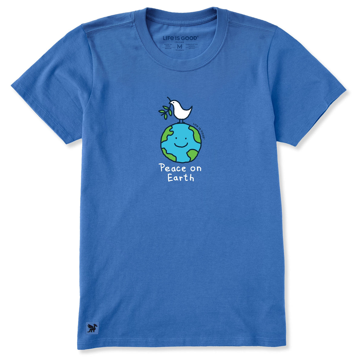 Women's Peace on Earth Globe Short Sleeve Crusher Tee product image 1