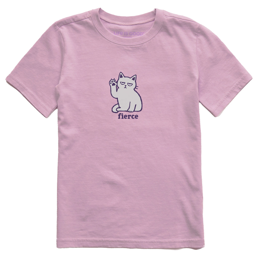 Kids Fierce Cat Short Sleeve Crusher Tee product image 1