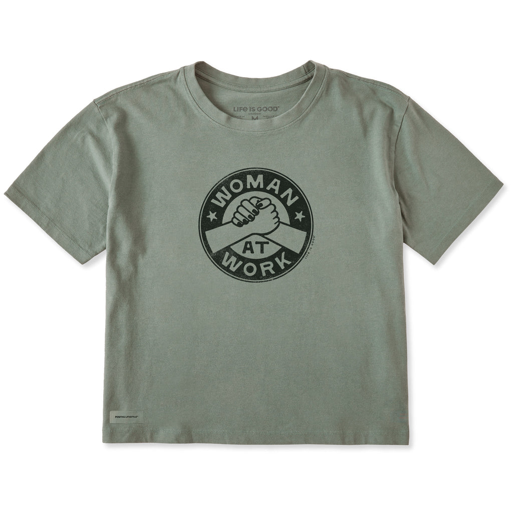 Women's Women At Work Short Sleeve Crusher Boxy Tee product image 1