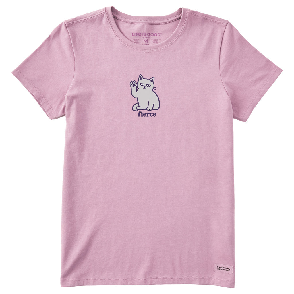 Women's Fierce Cat Short Sleeve Crusher Tee product image 1