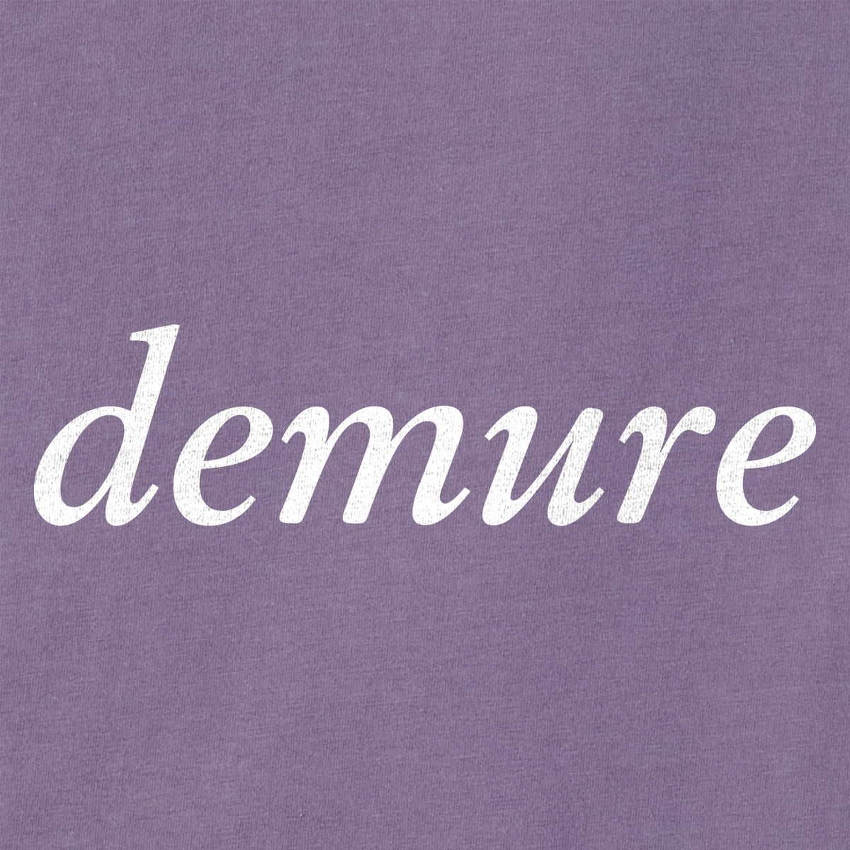 Women's Demure Script Short Sleeve Crusher Tee product image 2