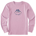 Kids Ballet Slippers Long Sleeve Crusher Tee