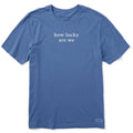 Men's How Lucky Are We Simple Short Sleeve Crusher Tee product image 1
