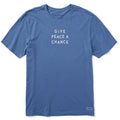 Men's Give Peace a Chance Jumble Short Sleeve Crusher Tee product image 1