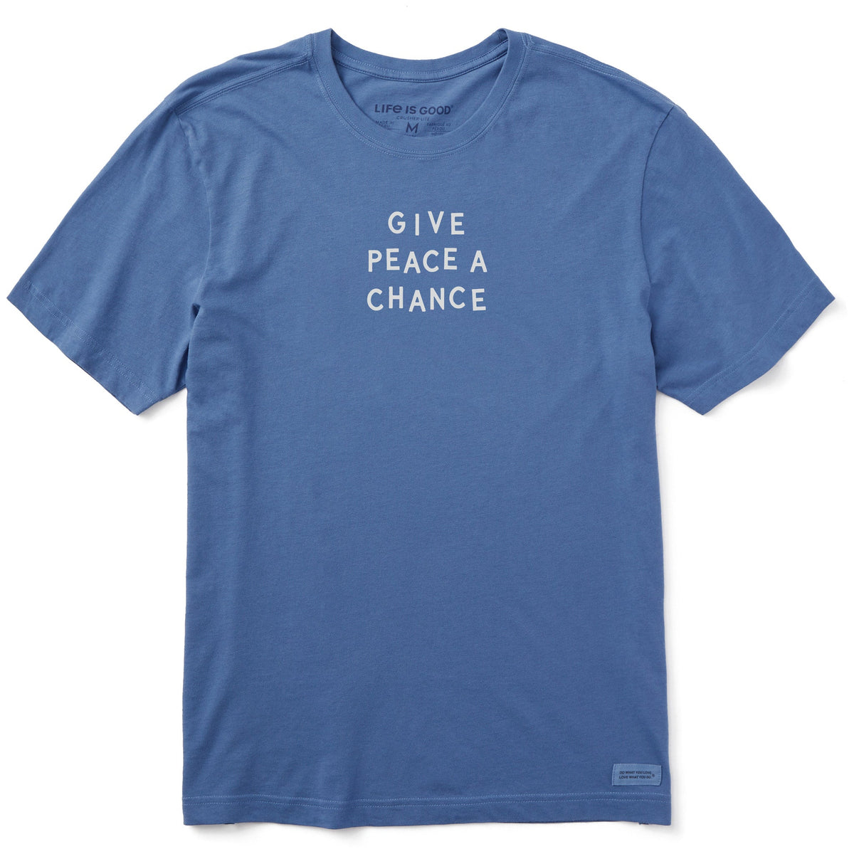 Men's Give Peace a Chance Jumble Short Sleeve Crusher Tee product image 1