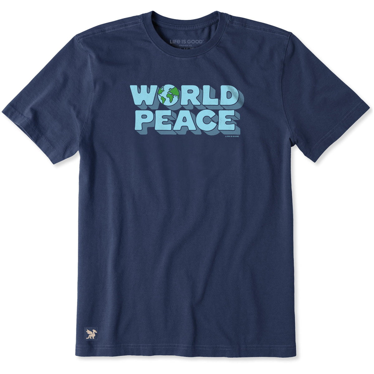 Men's World Peace Short Sleeve Crusher Tee product image 1