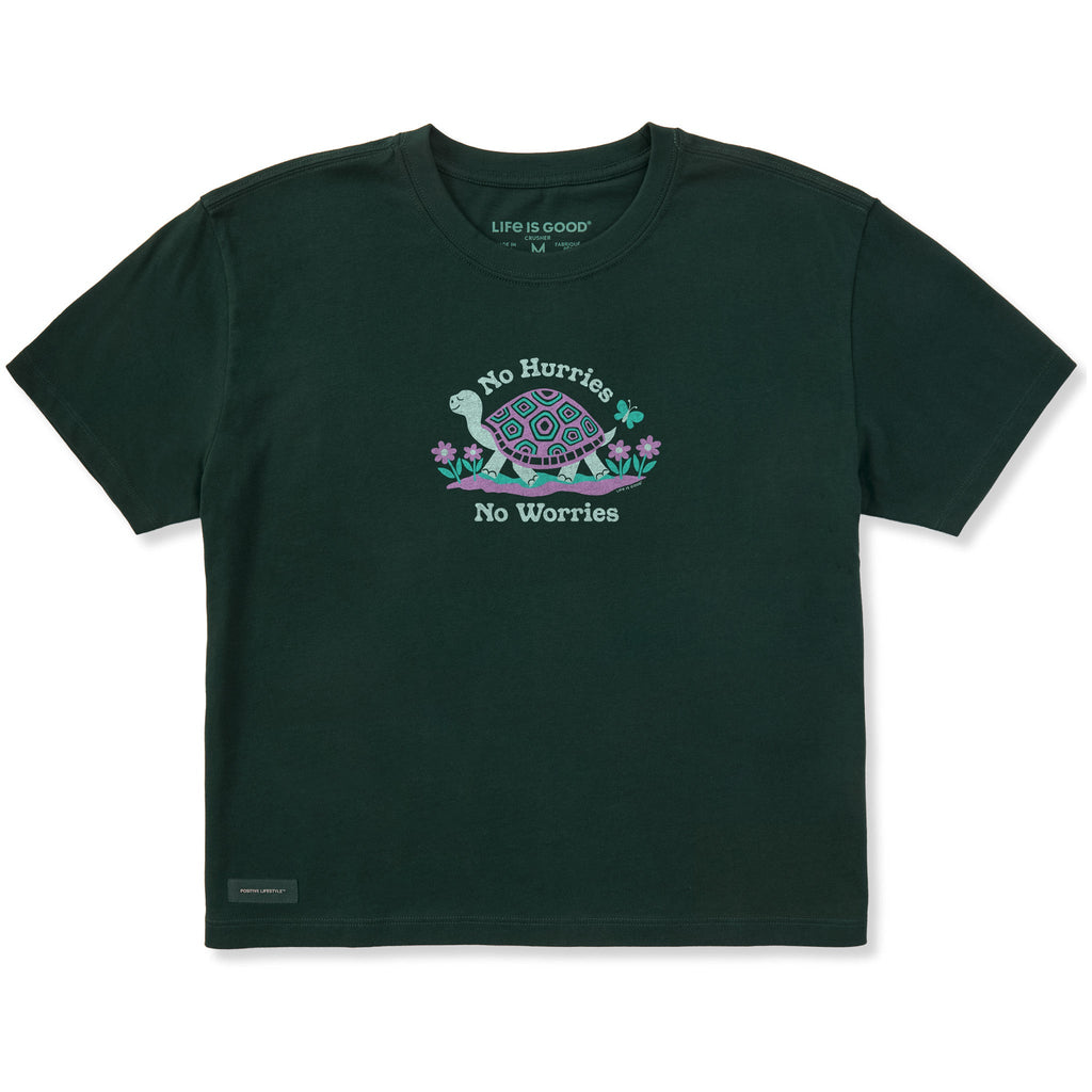 Women's No Hurries No Worries Short Sleeve Crusher Boxy Tee product image 1