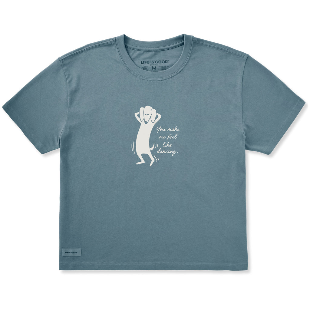 Women's You Make Me Feel Like Dancing Short Sleeve Crusher product image 1