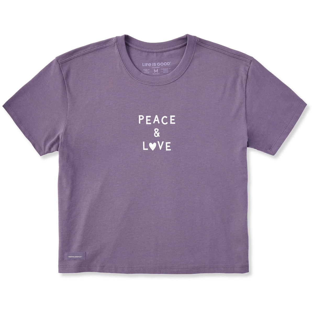 Women's Peace & Love Jumble Short Sleeve Crusher Boxy Tee product image 1