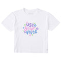 Women's Use Your Voice Short Sleeve Crusher Boxy Tee product image 1