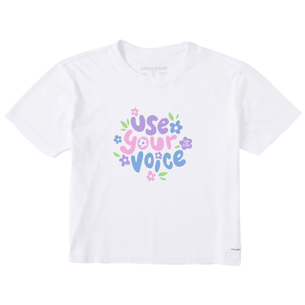 Women's Use Your Voice Short Sleeve Crusher Boxy Tee product image 1