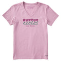 Women's Love Blooms Short Sleeve Crusher Vee product image 1