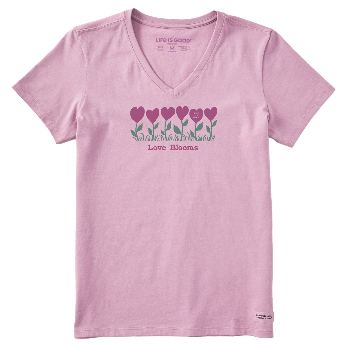 Women's Love Blooms Short Sleeve Crusher Vee product image 1