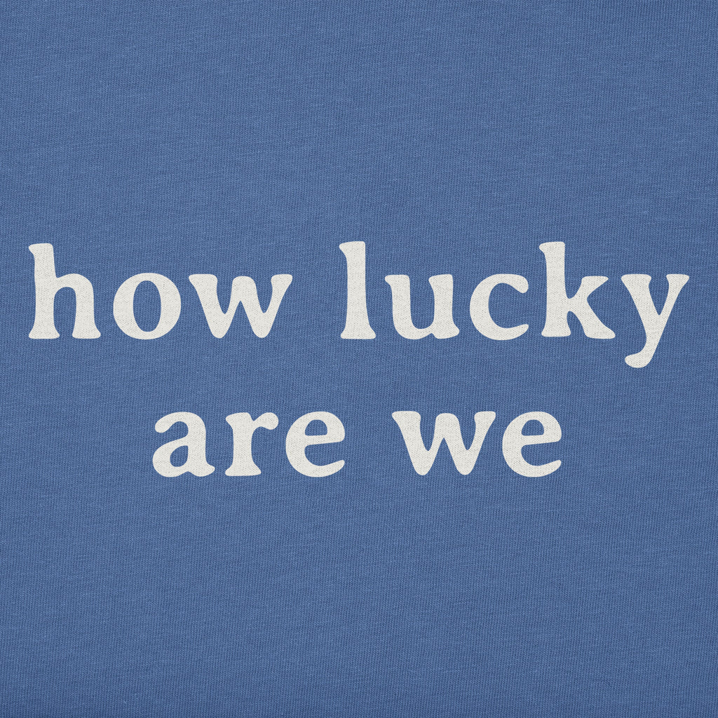 Women's How Lucky Are We Simple Short Sleeve Crusher Vee product image 2