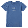 Women's Give Peace a Chance Jumble Short Sleeve Crusher Tee product image 1