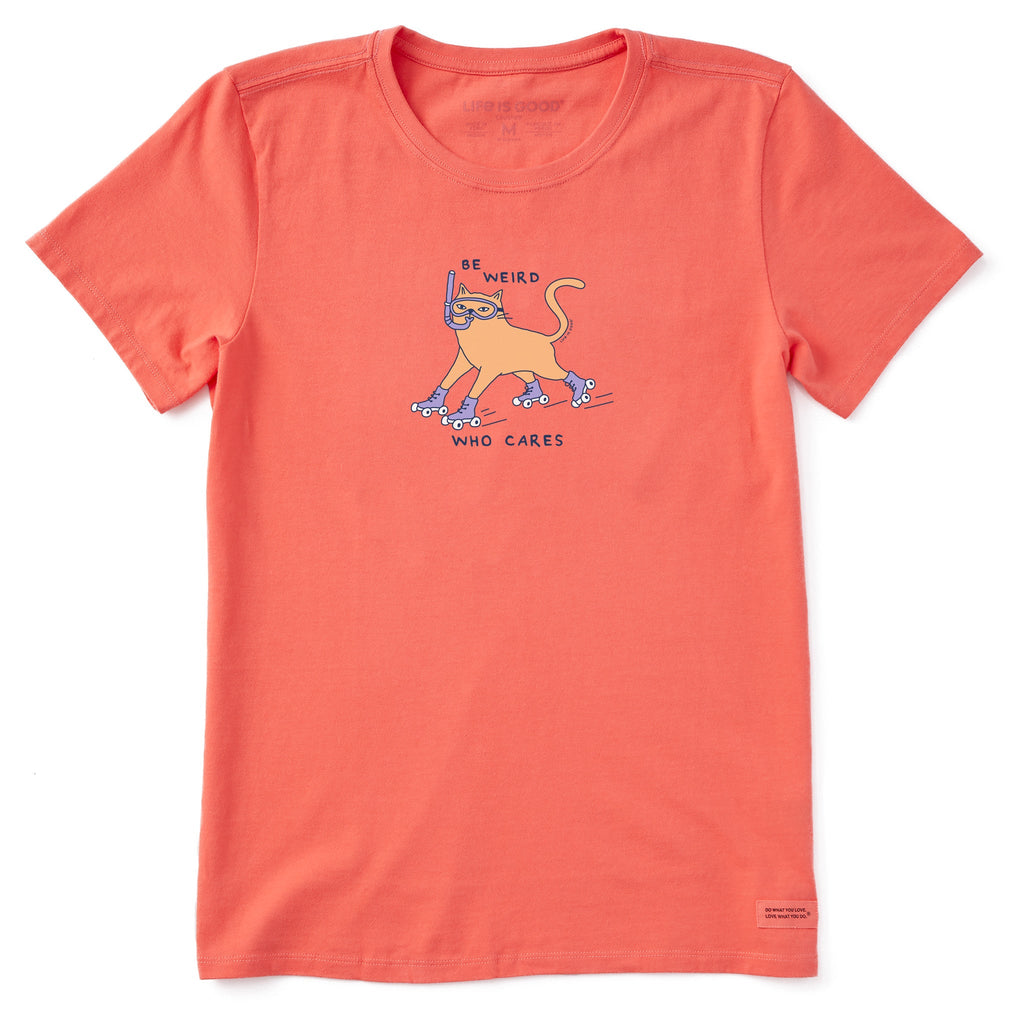 Women's Be Weird Who Cares Short Sleeve Crusher Tee product image 1