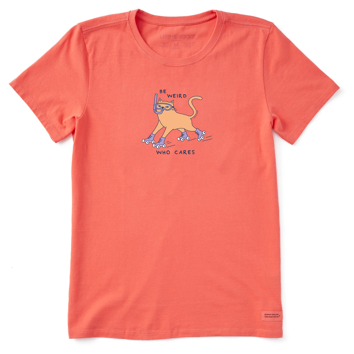 Women's Be Weird Who Cares Short Sleeve Crusher Tee product image 1