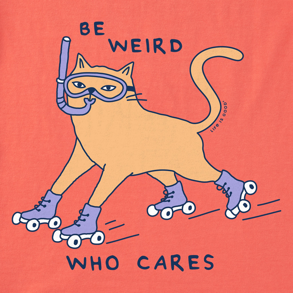 Women's Be Weird Who Cares Short Sleeve Crusher Tee product image 2