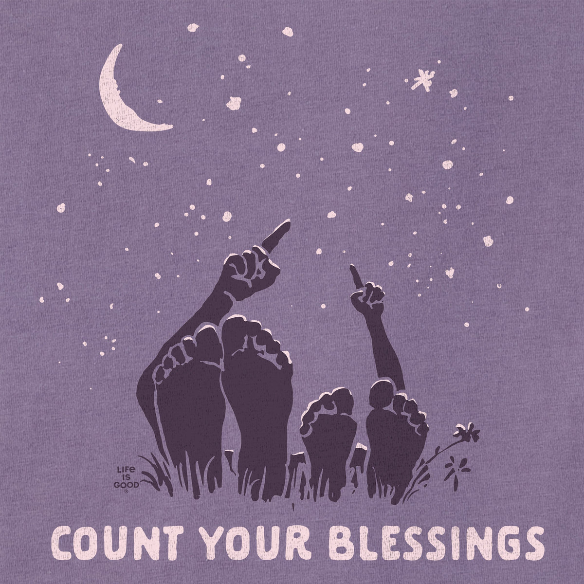 Women's Count Your Blessings Stars Short Sleeve Crusher Tee product image 2
