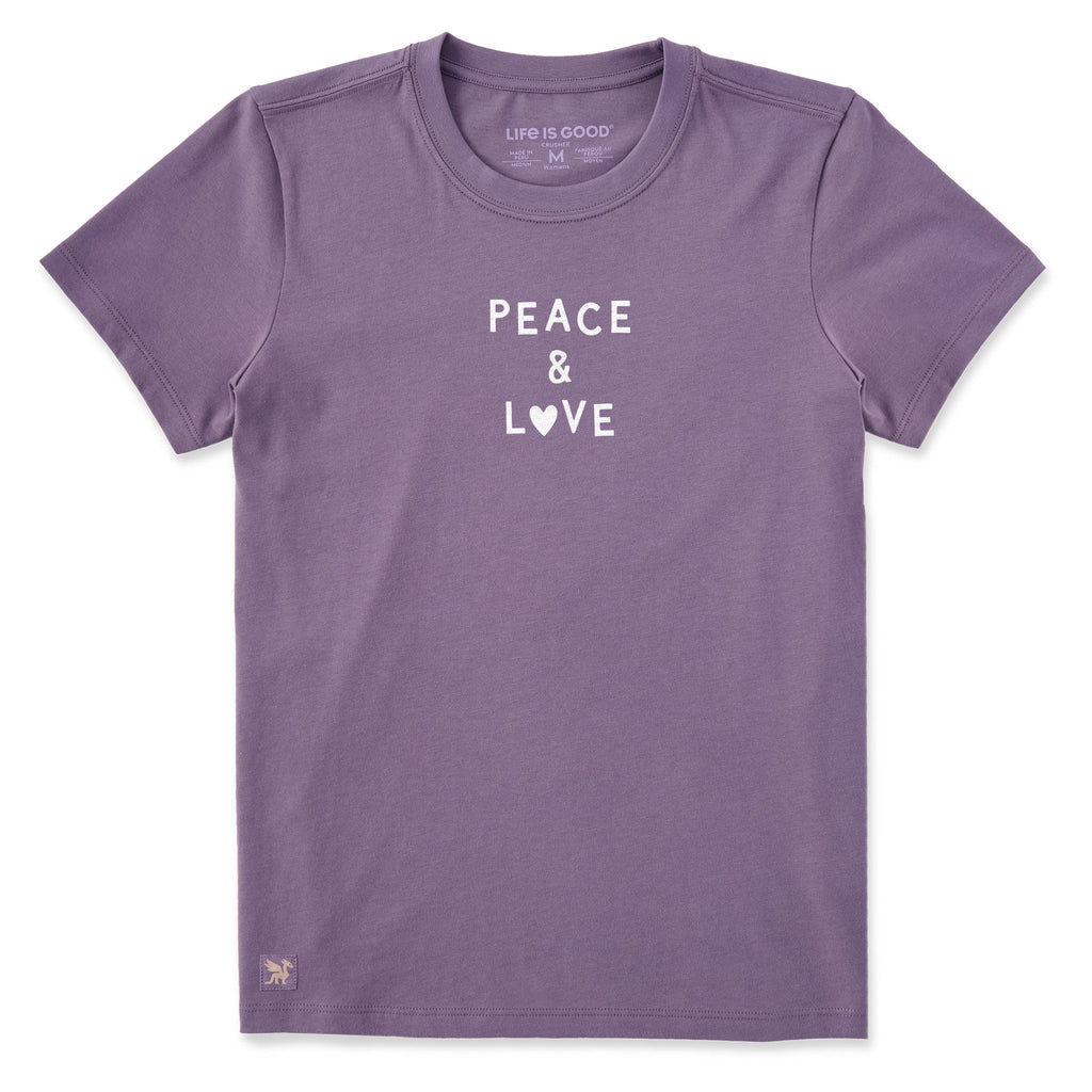 Women's Peace & Love Jumble Short Sleeve Crusher Tee product image 1