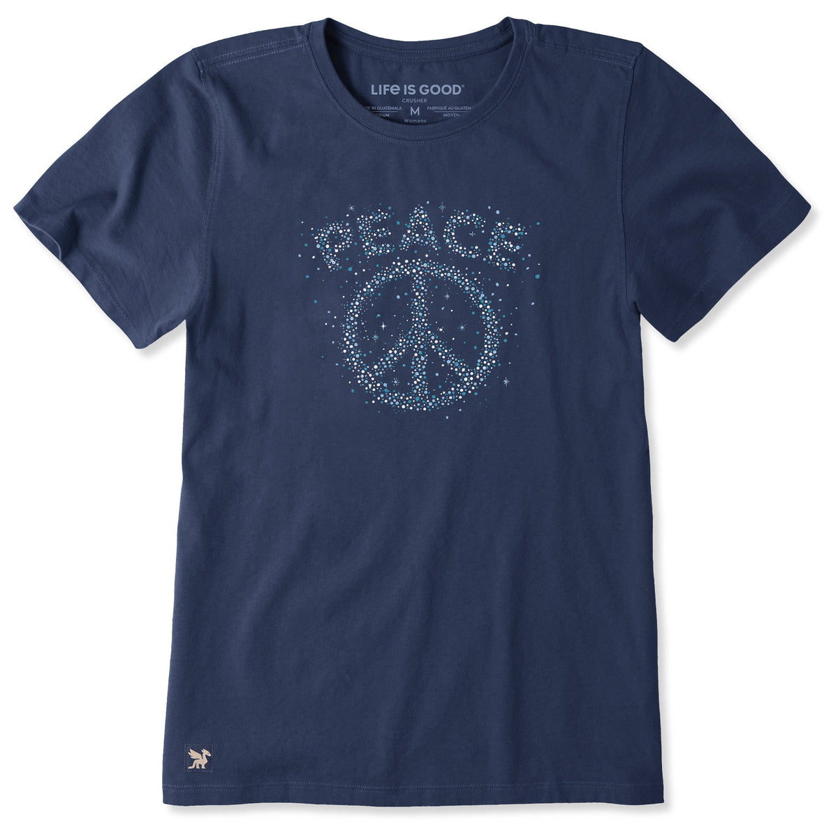 Women's Peace Sparkle Short Sleeve Crusher Tee product image 1