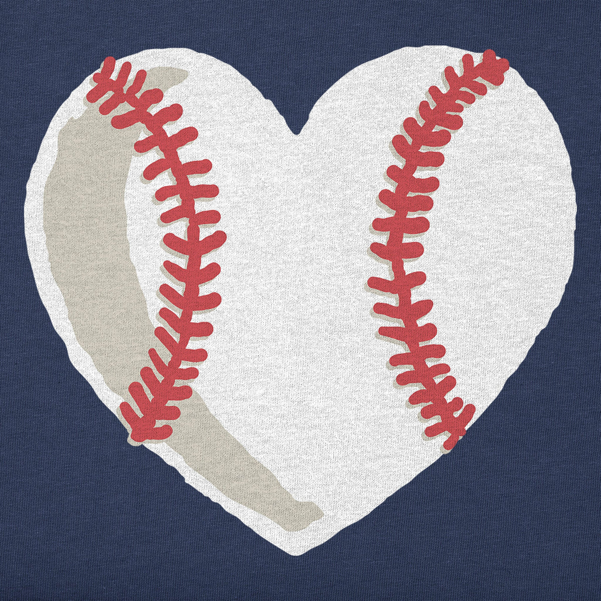 Women's Baseball Heart Short Sleeve Crusher Vee product image 6