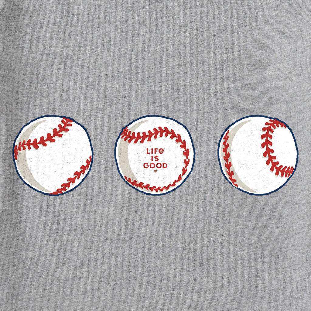 Women's Three Baseballs Short Sleeve Vee product image 4