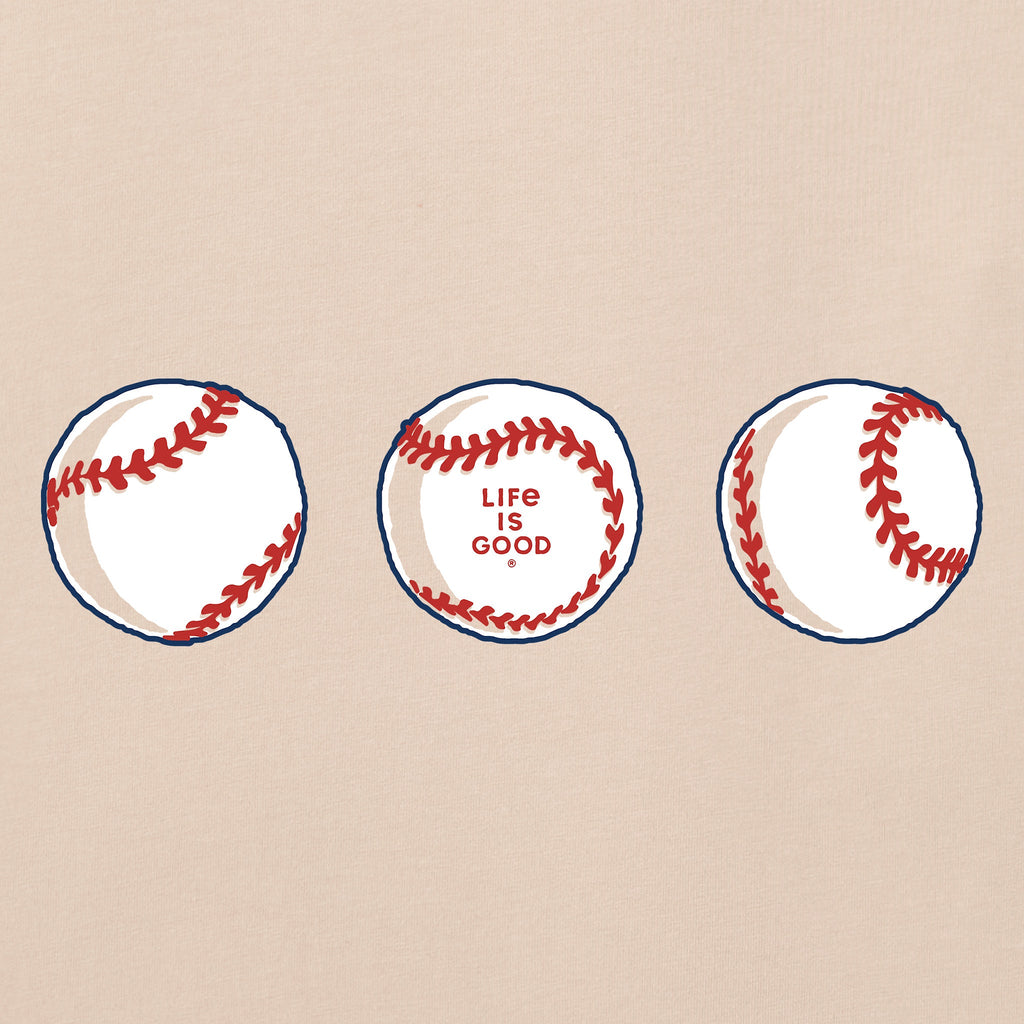 Women's Three Baseballs Short Sleeve Vee product image 6