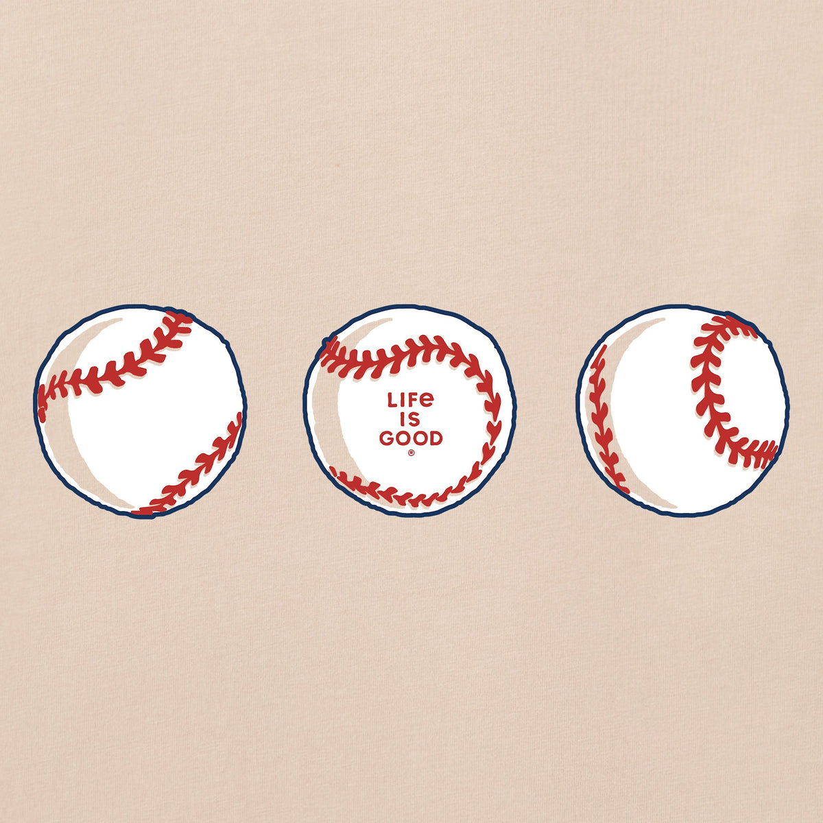 Women's Three Baseballs Short Sleeve Vee product image 6