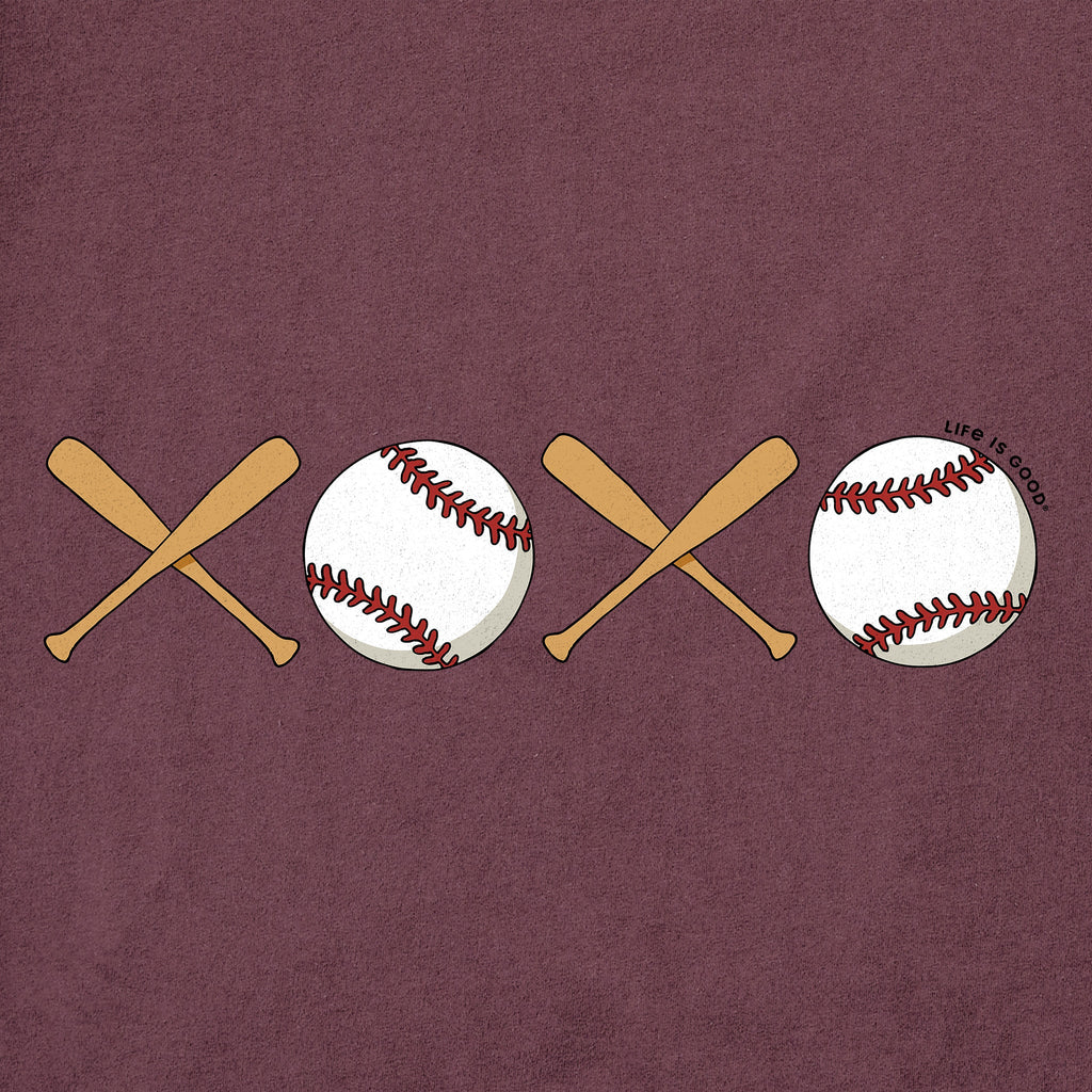 Women's XOXO Baseball Short Sleeve Crusher Tee product image 4