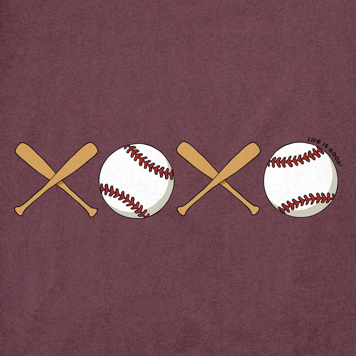 Women's XOXO Baseball Short Sleeve Crusher Tee product image 4