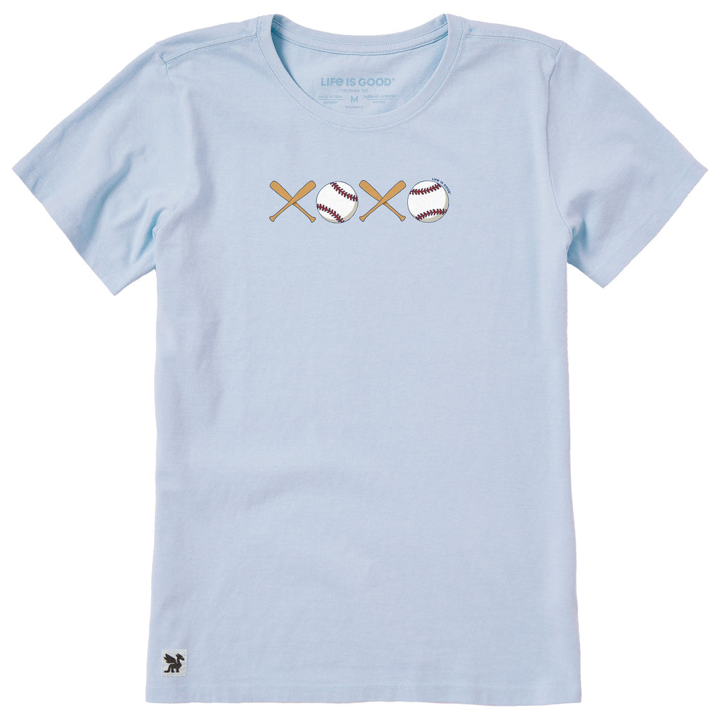 Women's XOXO Baseball Short Sleeve Crusher Tee product image 5