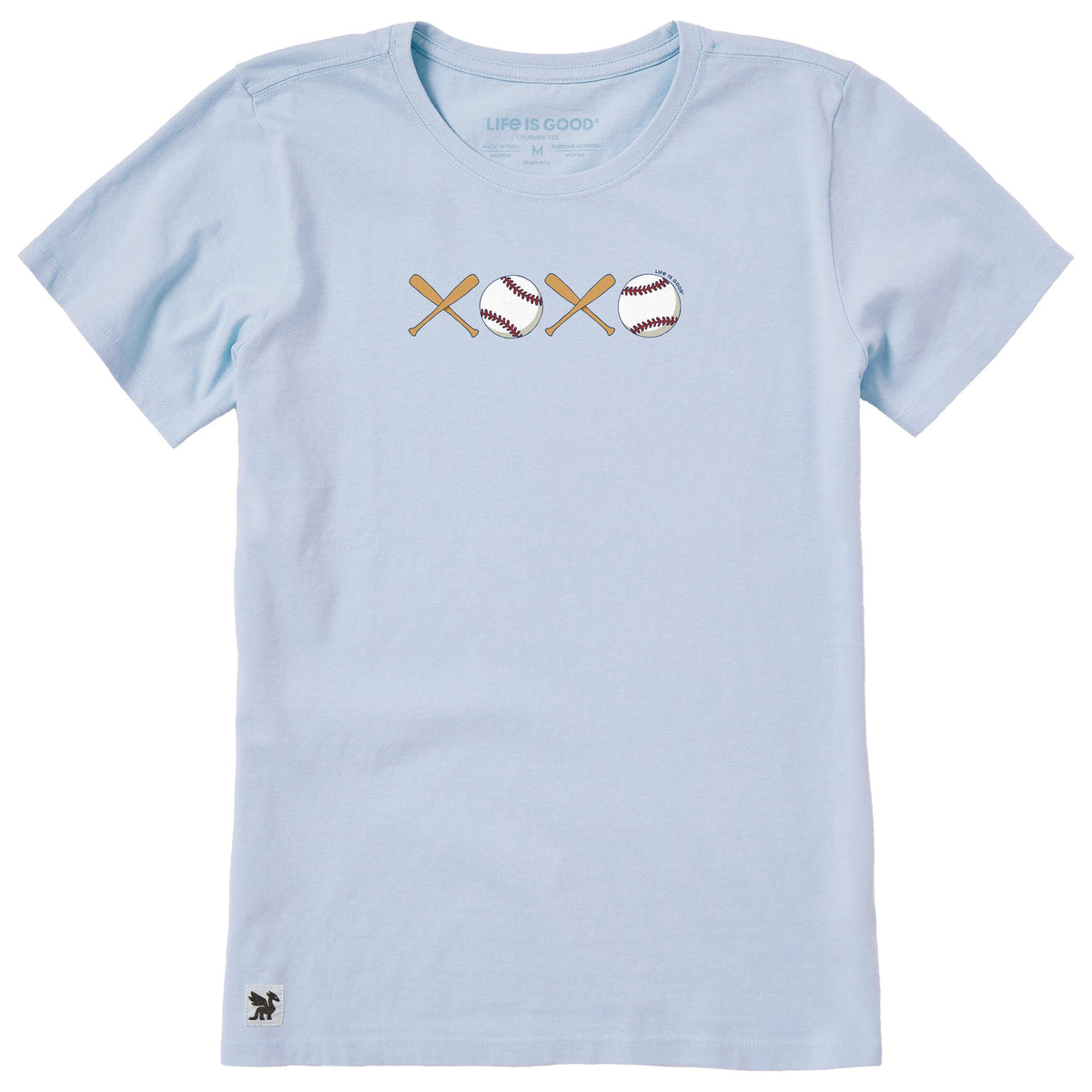 Women's XOXO Baseball Short Sleeve Crusher Tee product image 5