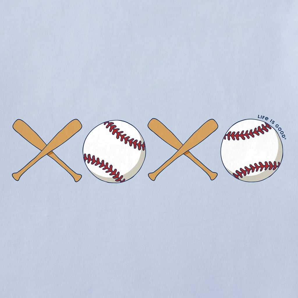 Women's XOXO Baseball Short Sleeve Crusher Tee product image 6