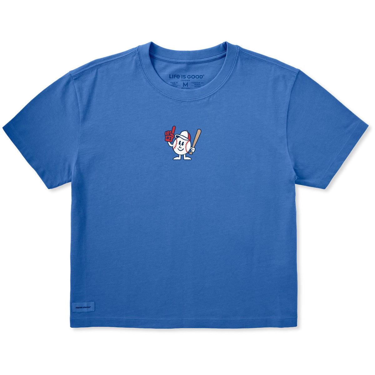 Women's #1 Baseball Guy Short Sleeve Crusher Boxy Tee product image 5