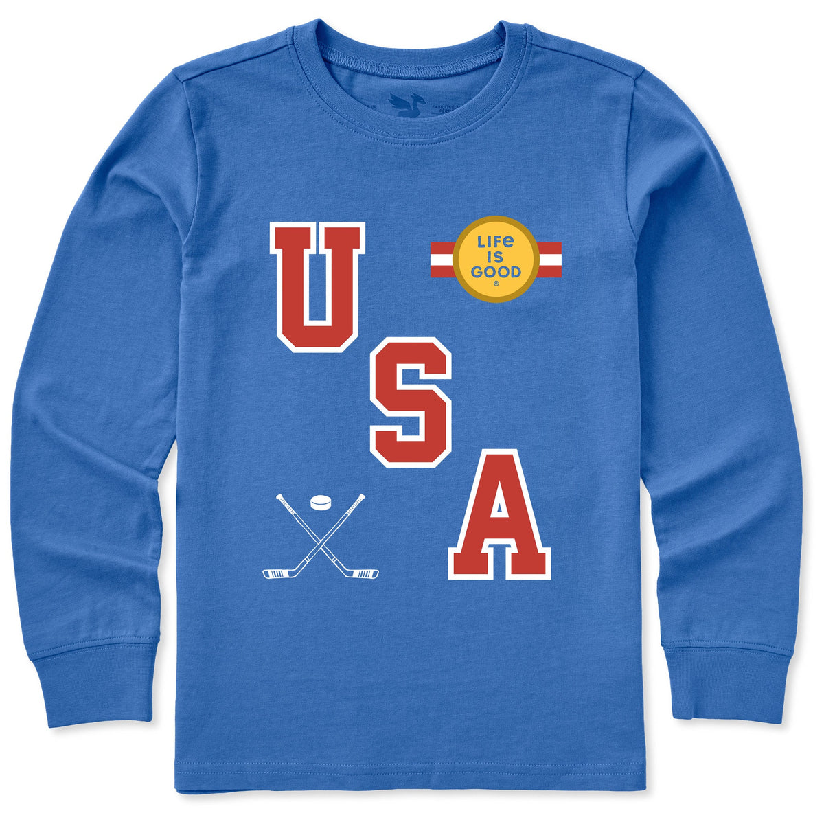 Kids USA Hockey Gold Long Sleeve Crusher Tee product image 3