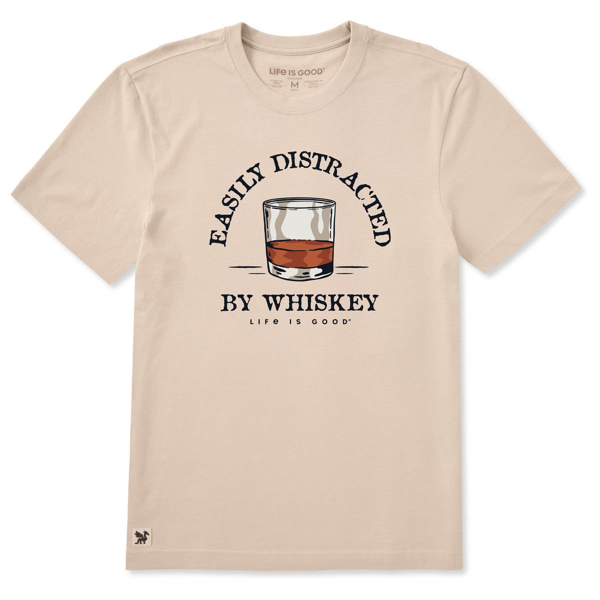 Men's Easily Distracted by Whiskey Short Sleeve Tee product image 5